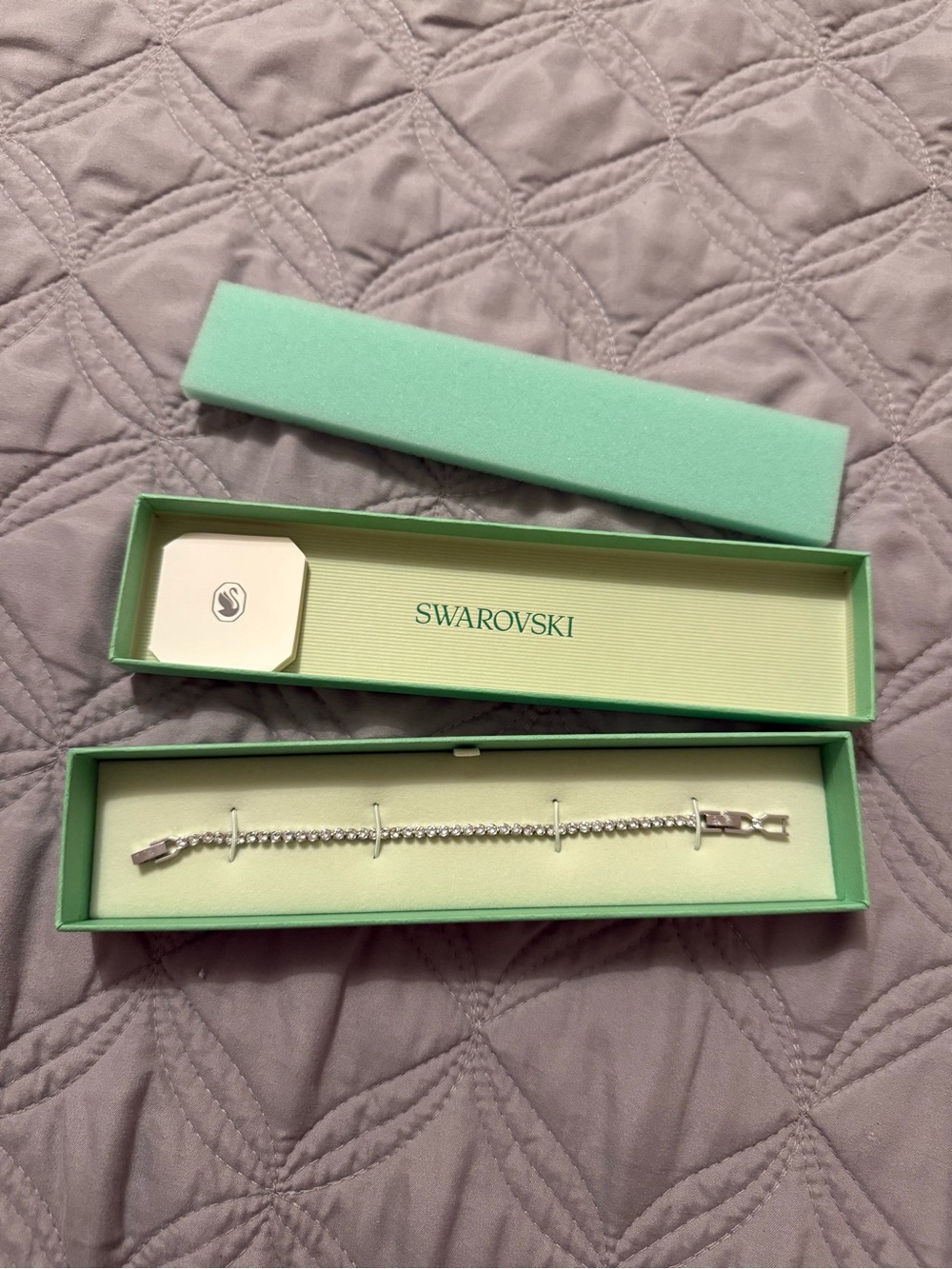 Swarovski Silver Crystal Tennis Bracelet